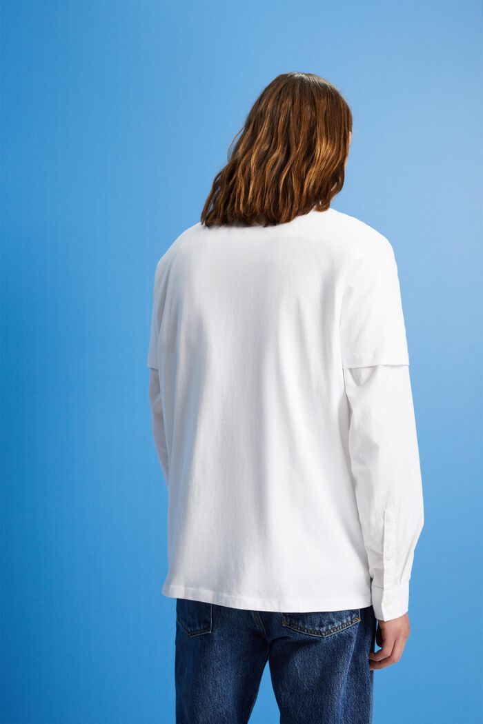 Tričko z udržitelné bavlny s náprsní kapsou, WHITE, detail image number 3