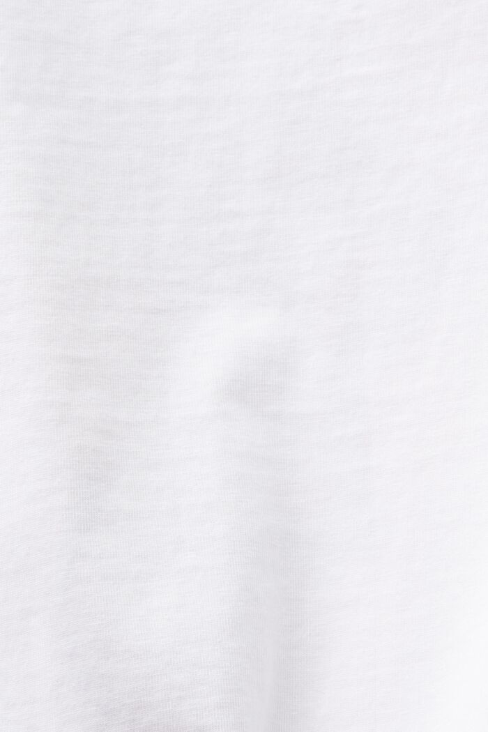 Žerzejové tričko s potiskem na předním dílu, WHITE, detail image number 4