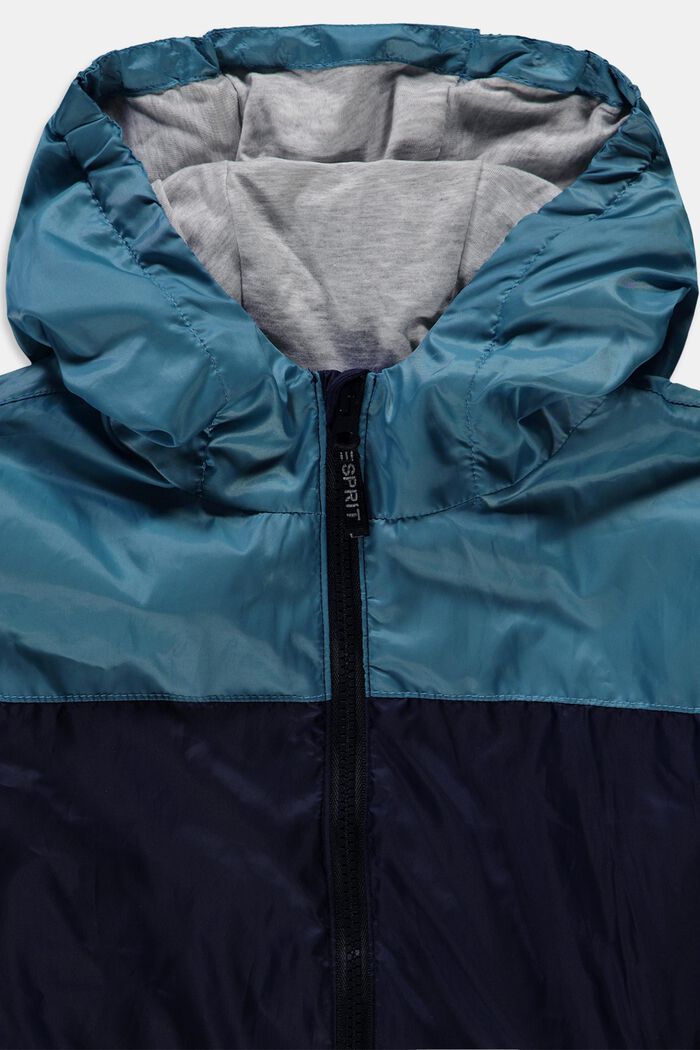 Lehká bunda pro přechodné období s kapucí, NAVY, detail image number 2