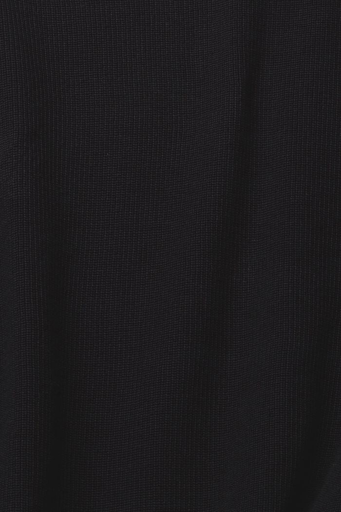 Pletený pulovr s netopýřími rukávy, BLACK, detail image number 5