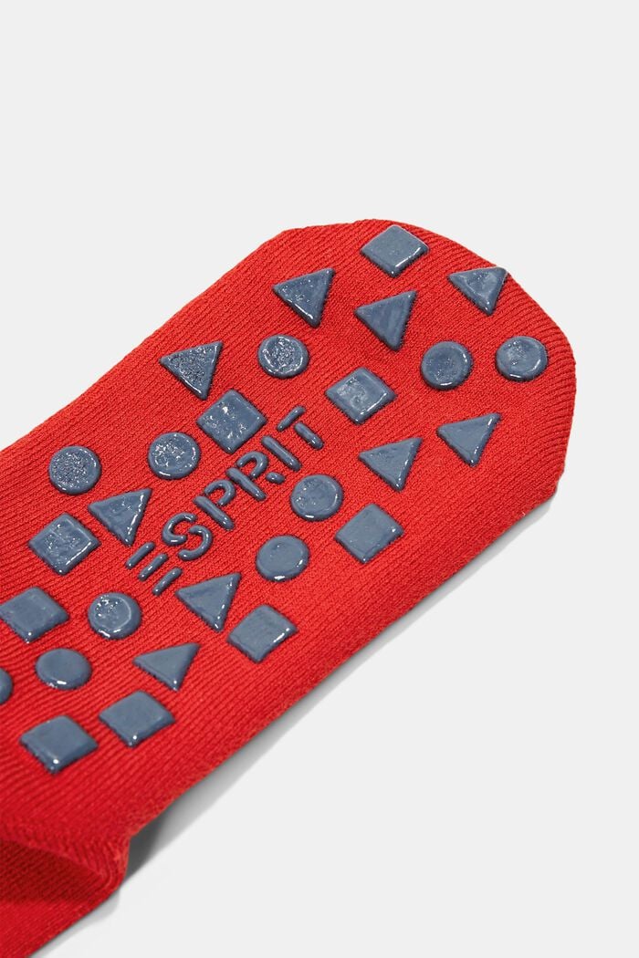 Protiskluzové ponožky ze směsi s bio bavlnou, RED PEPPER, detail image number 1