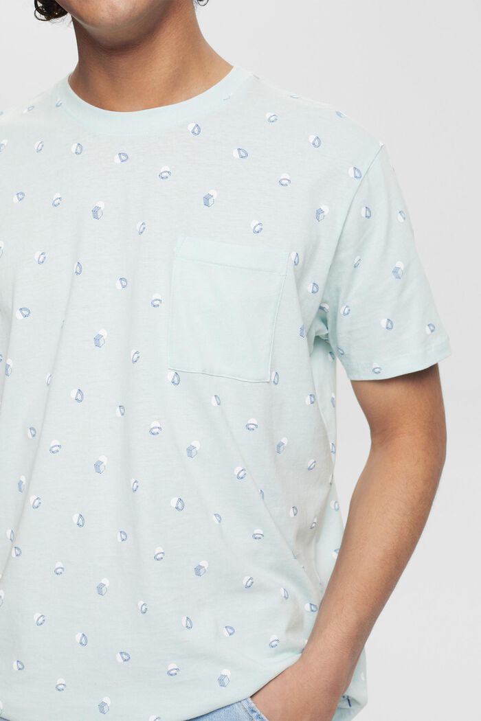 Žerzejové tričko s potiskem, PASTEL BLUE, detail image number 2