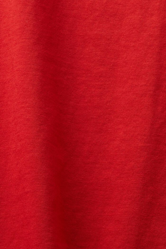 Tričko s kulatým výstřihem, DARK RED, detail image number 5