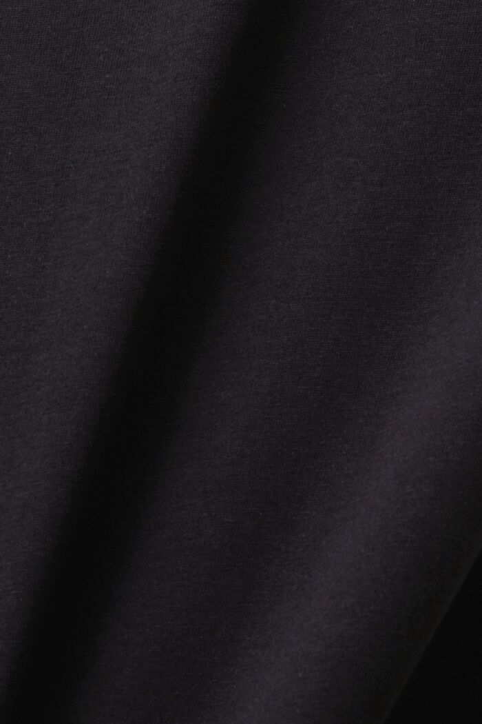 Tričko s háčkovanými detaily, BLACK, detail image number 5