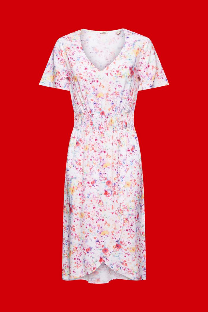 Plážové šaty s květovaným vzorem, TEAL BLUE, detail image number 5