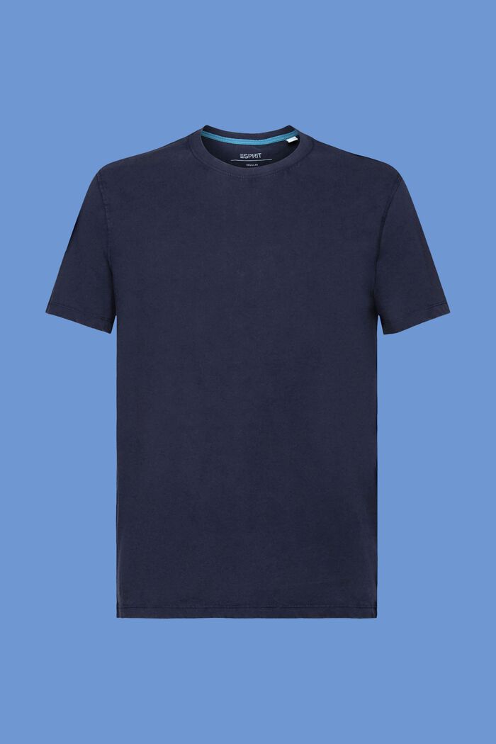 Žerzejové tričko, barvené po ušití, 100% bavlna, NAVY, detail image number 6