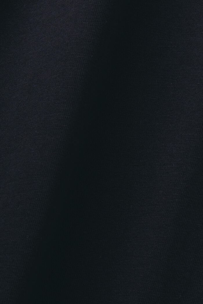 Tričko s potiskem na hrudi, 100% bavlna, BLACK, detail image number 4