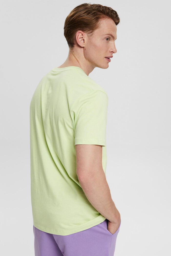 Žerzejové tričko s potiskem logem, LIGHT GREEN, detail image number 3
