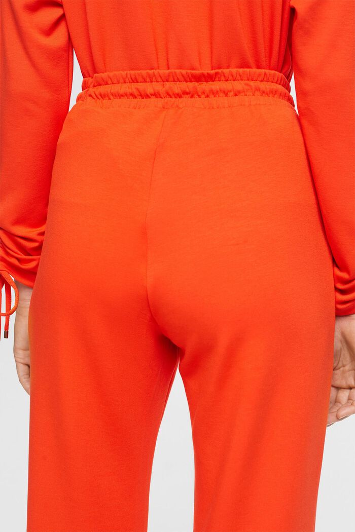 Kalhoty v joggingovém stylu, LENZING™ ECOVERO™, RED ORANGE, detail image number 4