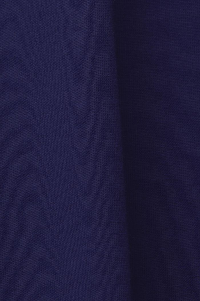 Tričko s kulatým výstřihem ke krku a s potiskem, 100% bavlna, DARK BLUE, detail image number 5