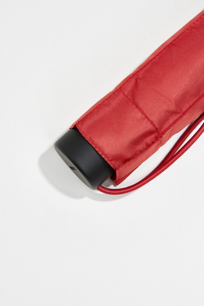 Jednobarevný kapesní mini deštník, RED, detail image number 1