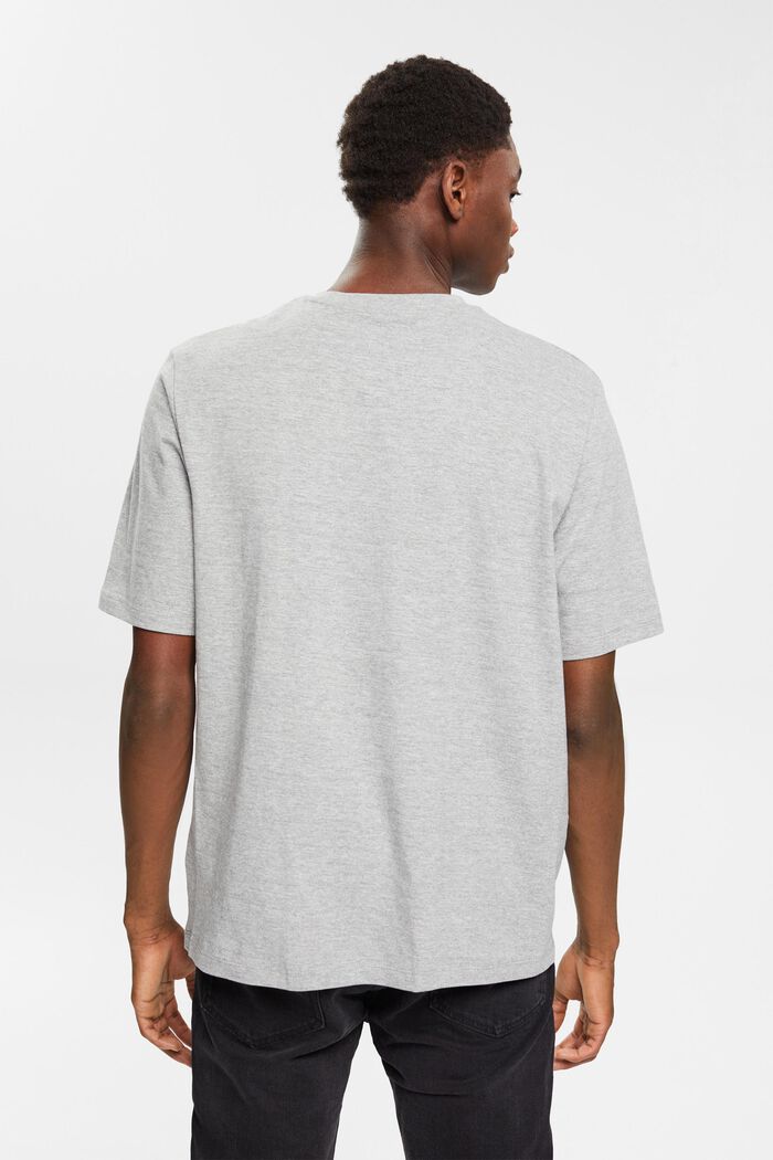 Melírované žerzejové tričko, LENZING™ ECOVERO™, MEDIUM GREY, detail image number 3