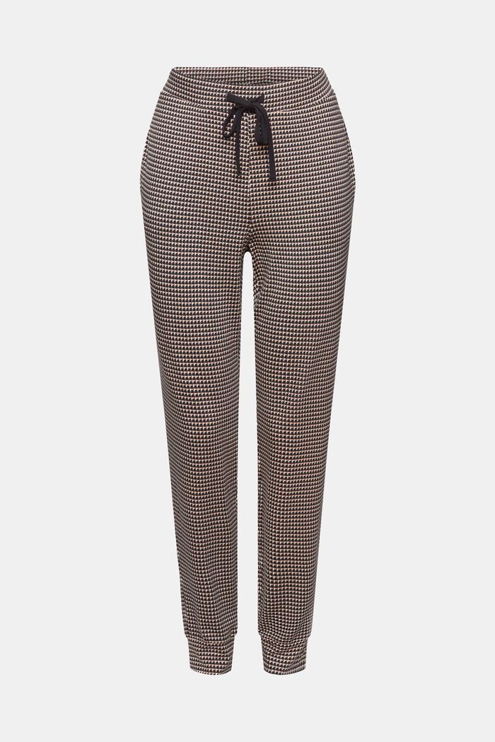 Pyžamové kalhoty s celoplošným vzorem, BLACK, detail image number 6