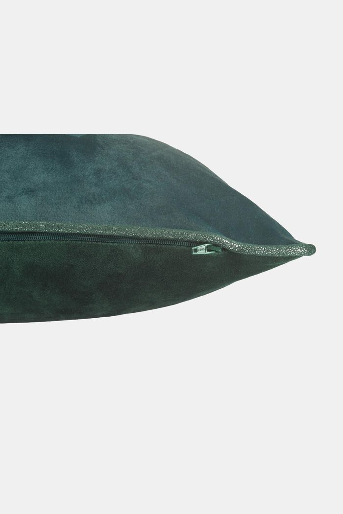 Sametový povlak na polštář s výšivkou, GREEN, detail image number 2