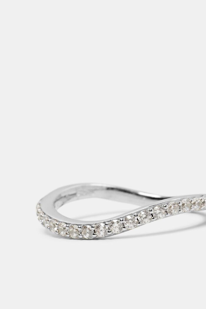 Zvlněný prsten ze sterlingového stříbra, SILVER, detail image number 1