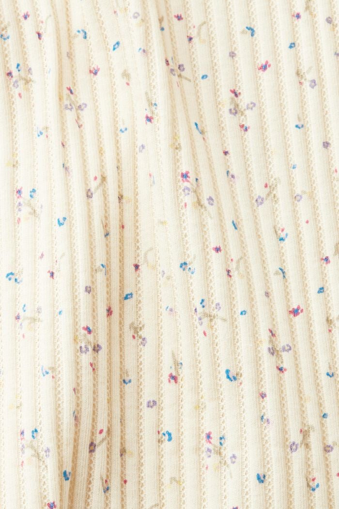 Tričko s dírkovaným vzorem, OFF WHITE, detail image number 5
