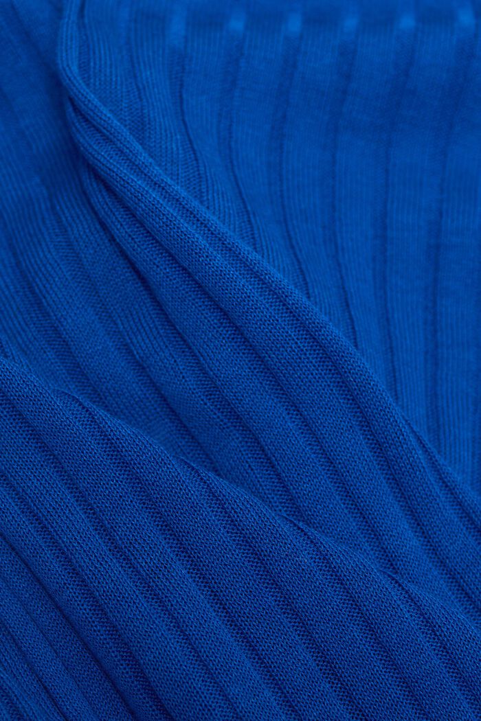 Pletený top s knoflíky na předním dílu, BRIGHT BLUE, detail image number 5