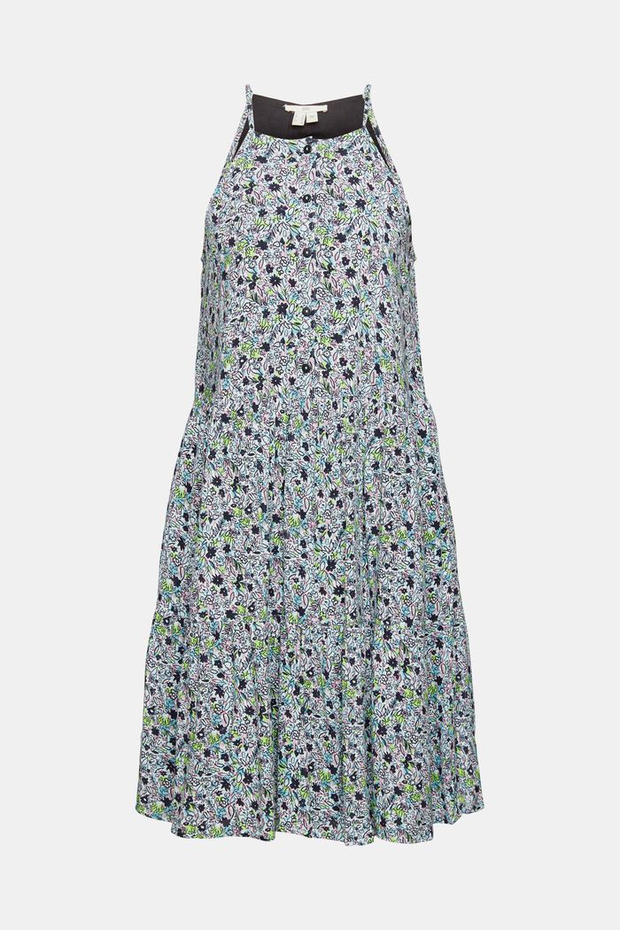 Šaty s květinovým vzorem, LENZING™ ECOVERO™, AQUA GREEN, detail image number 5