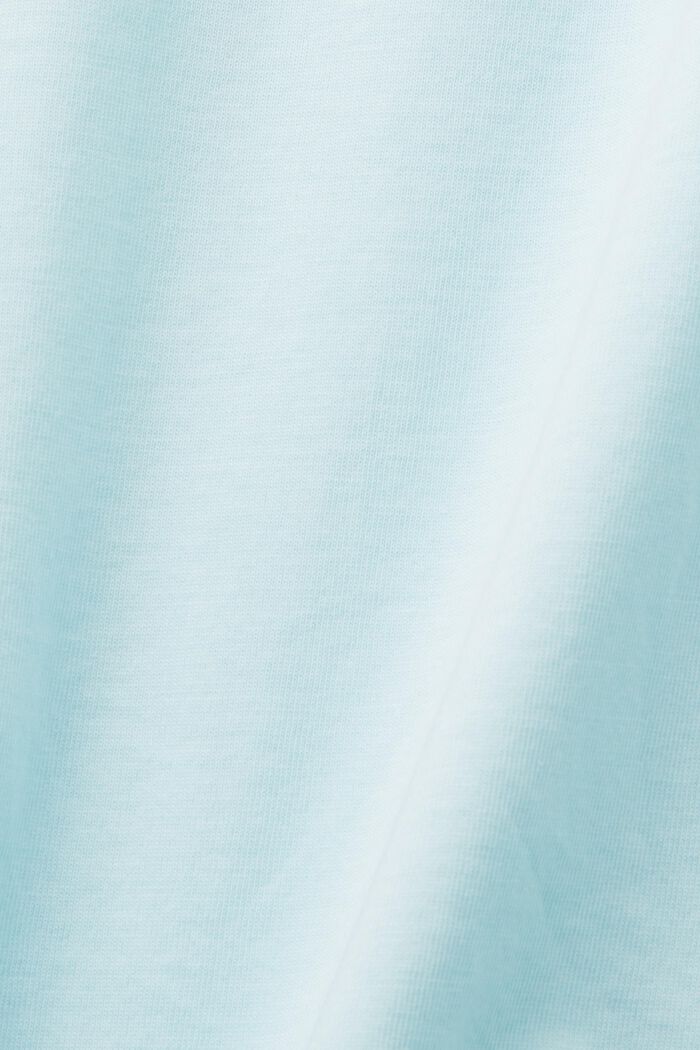 Vyšívané tričko, 100% bavlna, LIGHT TURQUOISE, detail image number 6
