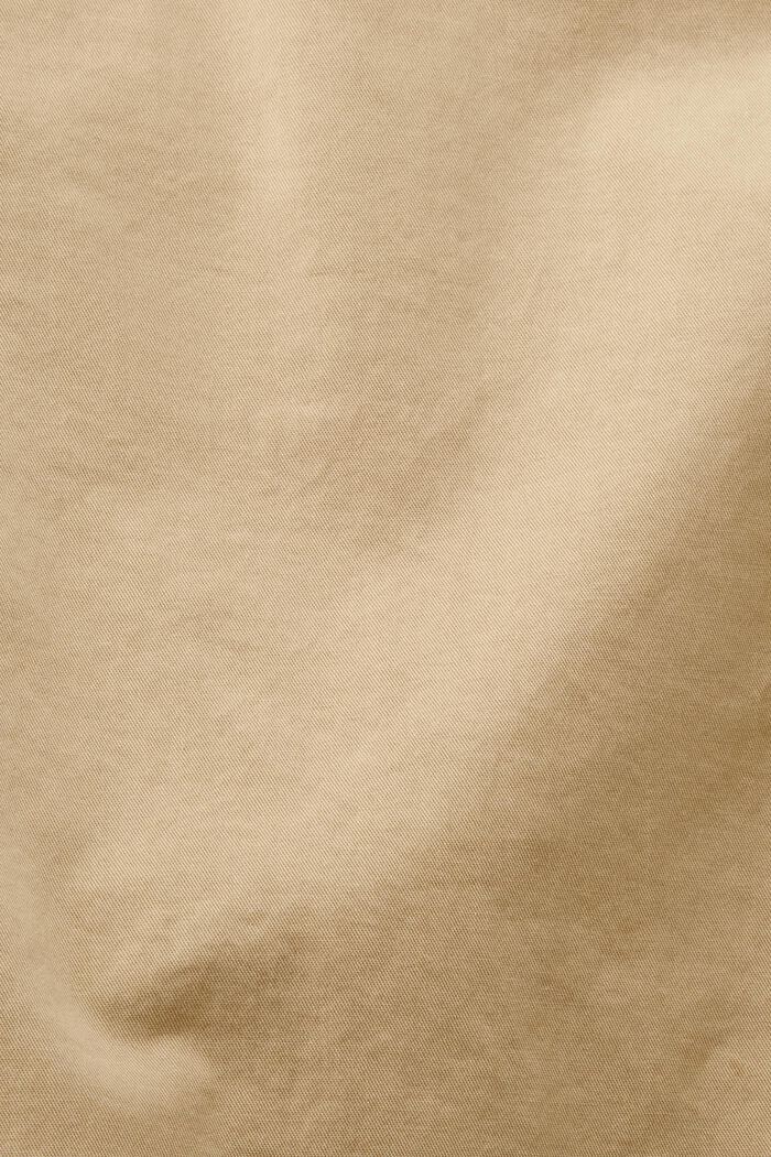Zkrácené chino kalhoty z bio bavlny, SAND, detail image number 4