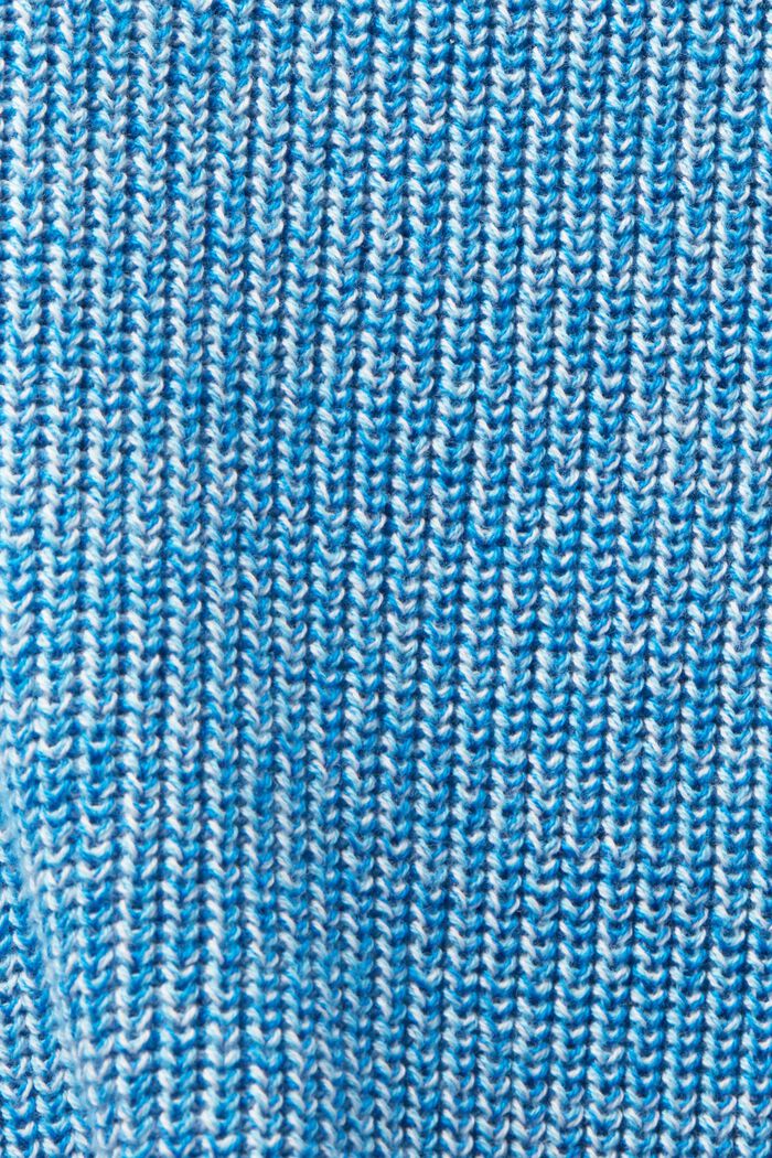 Melírovaný pletený kardigan s nízkým rolákem, PASTEL BLUE, detail image number 4