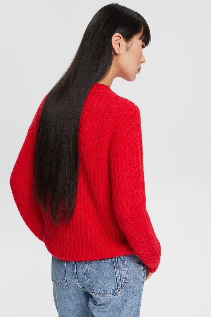 S alpakou: Pletený pulovr, RED, detail image number 3