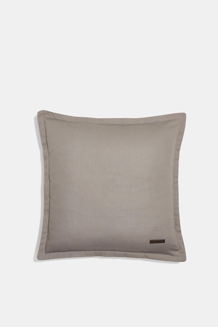 Dvoubarevný potah na polštář ze 100% bavlny, DARK GREY, detail image number 0