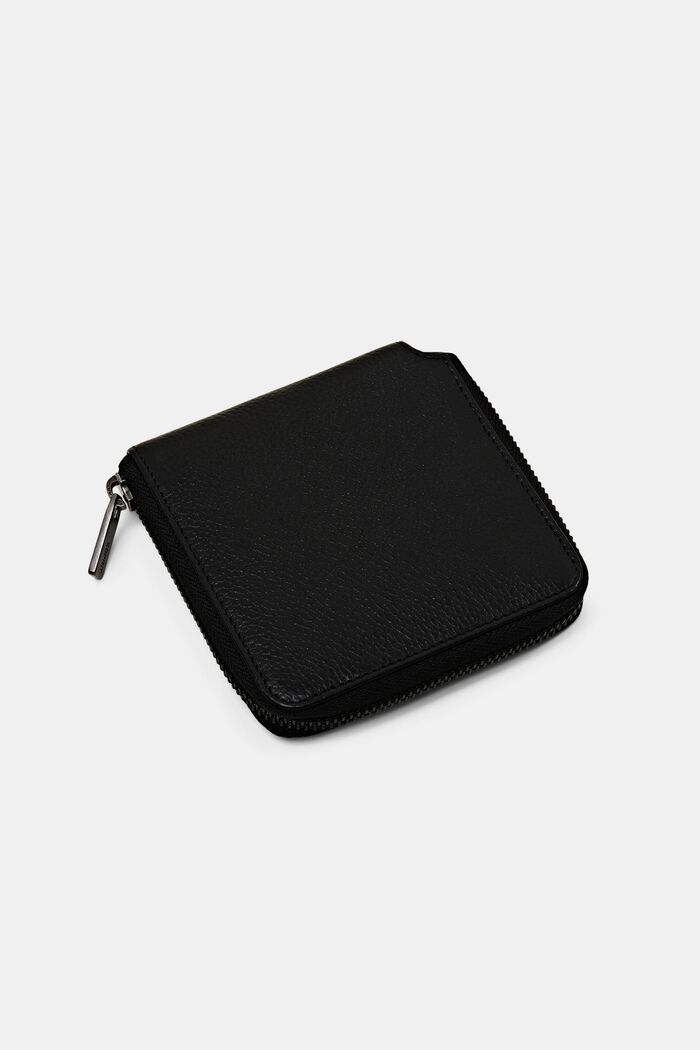 Malá kožená peněženka, BLACK, detail image number 2