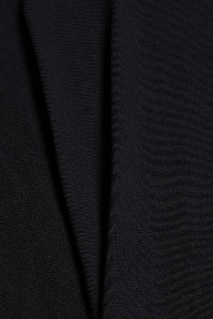 Pyžamový horní díl ze 100% bio bavlny, BLACK, detail image number 4
