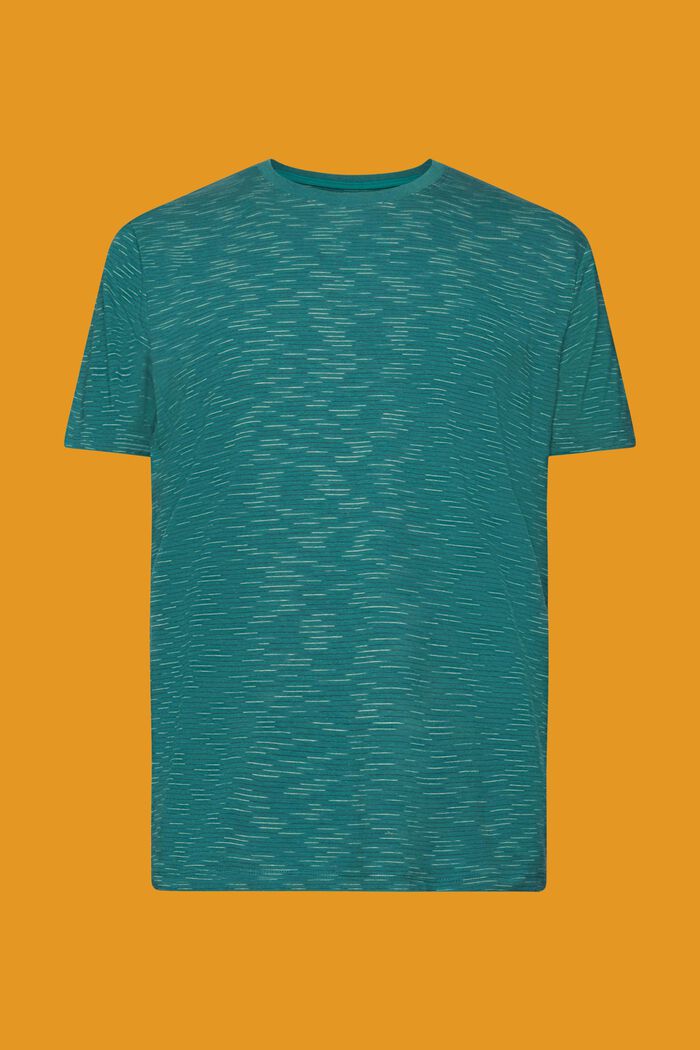 Jemně proužkované tričko, EMERALD GREEN, detail image number 6