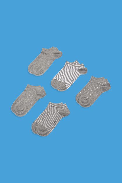 5 párů ponožek do tenisek, bio bavlna