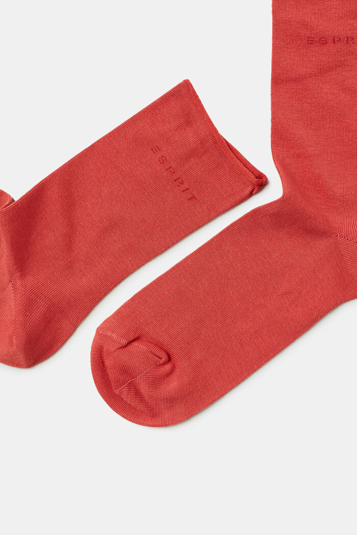 Ponožky z hrubé pleteniny, 2 páry, ORANGE RED, detail image number 1