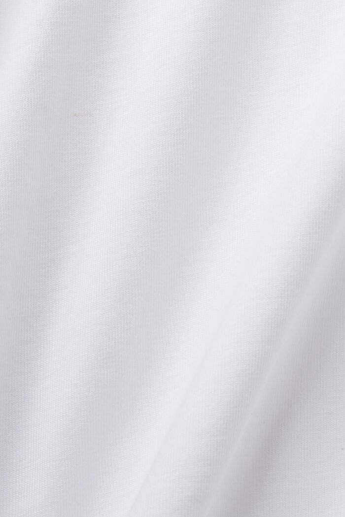 Tričko s potiskem na hrudi, 100% bavlna, WHITE, detail image number 5