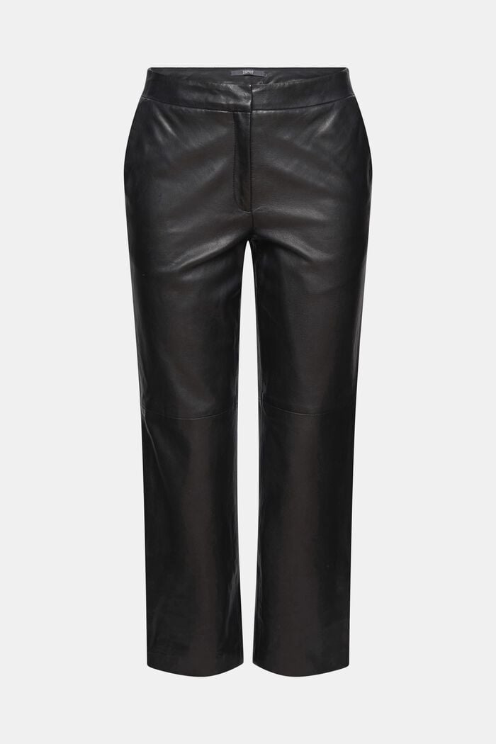 Z kůže: zkrácené kalhoty, BLACK, detail image number 7