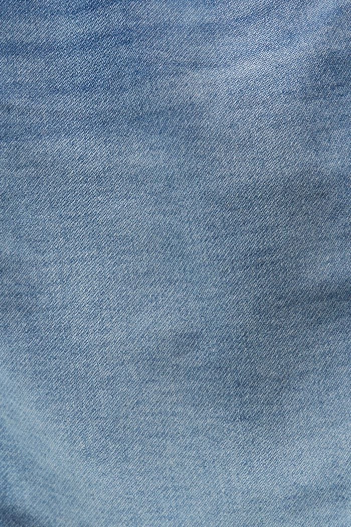 Denimové šortky ze směsi s bio bavlnou, BLUE LIGHT WASHED, detail image number 6