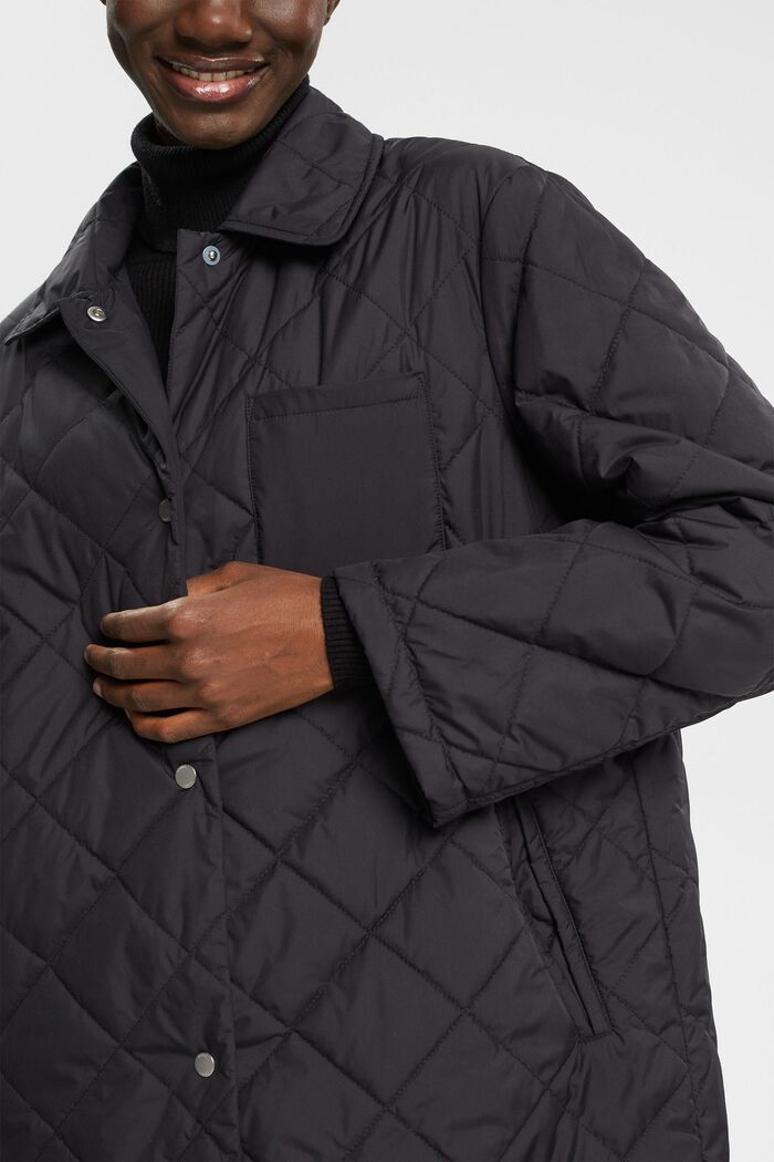 Ultra lehký prošívaný kabát, BLACK, detail image number 2