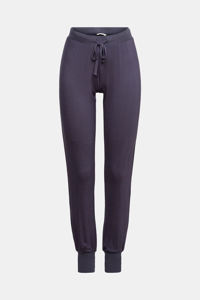 Pyžamové kalhoty z materiálu LENZING™ ECOVERO™, NAVY, detail image number 2