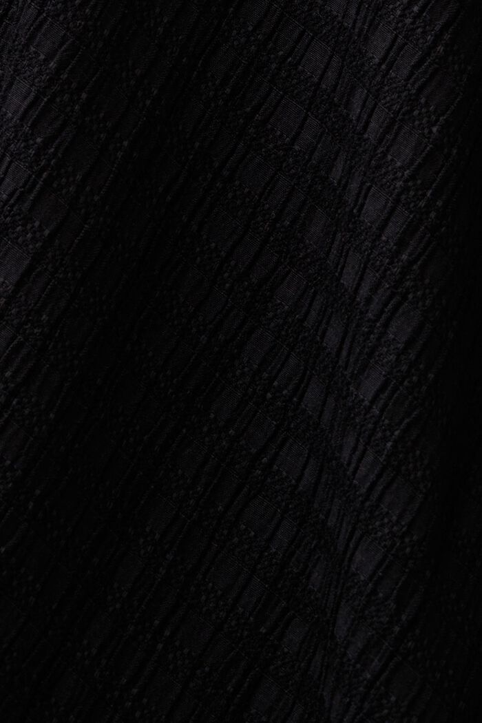 Midi sukně ze mačkaného materiálu, BLACK, detail image number 5
