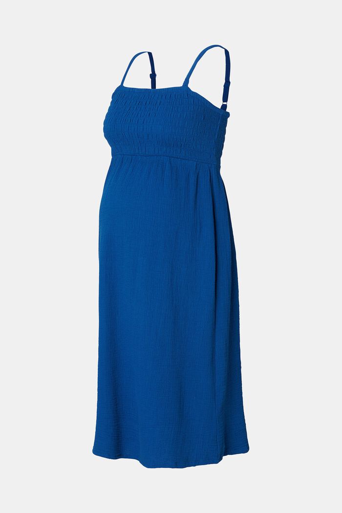 MATERNITY šaty s nařaseným živůtkem, ELECTRIC BLUE, detail image number 4
