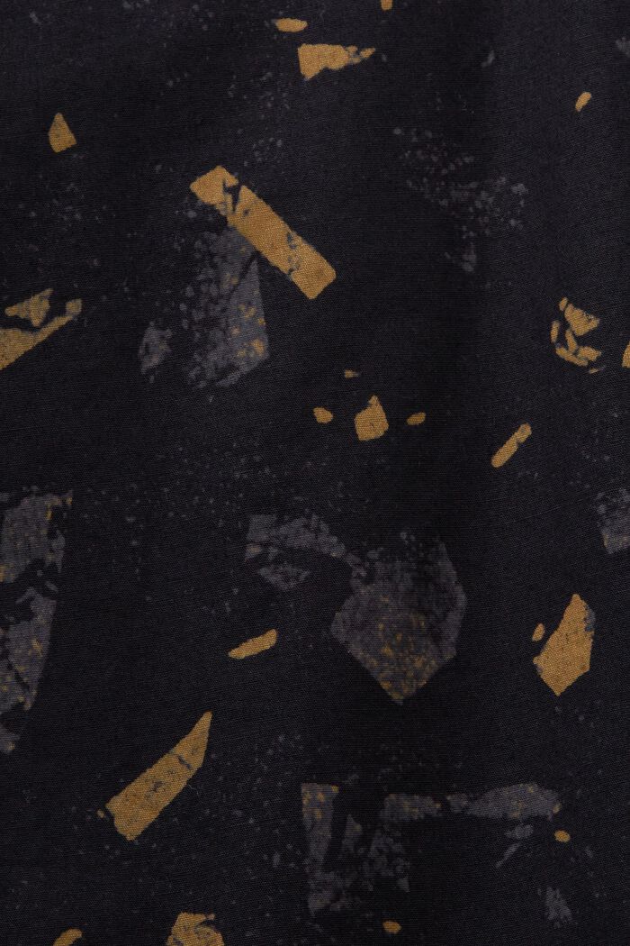 Bavlněná košile se vzorem, BLACK, detail image number 5