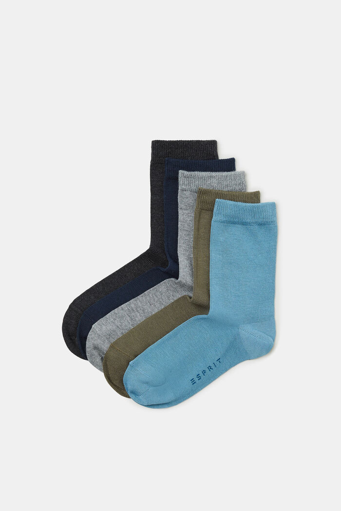 Jednobarevné ponožky, 5 párů v balení, SORTIMENT, detail image number 0