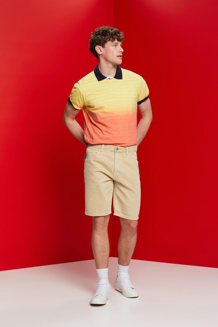 Barvené denimové šortky, SAND, detail image number 5