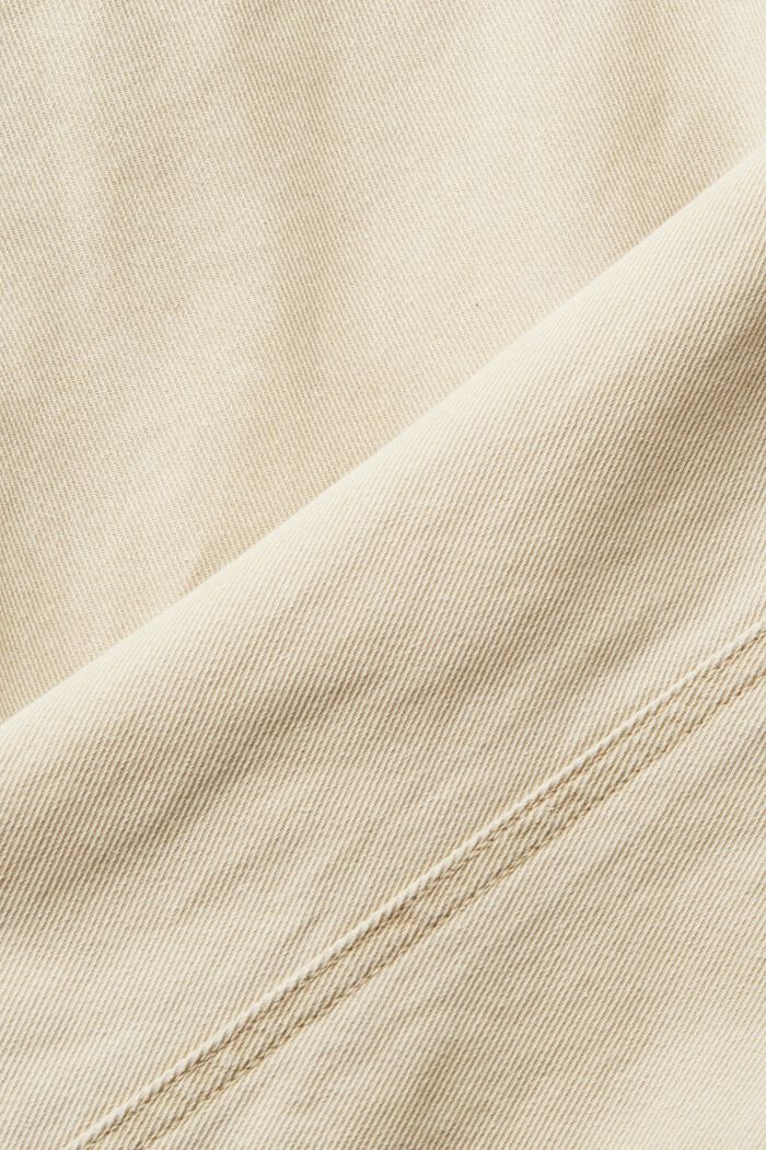 Kalhoty chino, pevná bavlna, rovný střih, SAND, detail image number 5