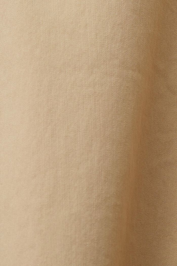 Šortky bez zapínání, z bavlněného popelínu, SAND, detail image number 6