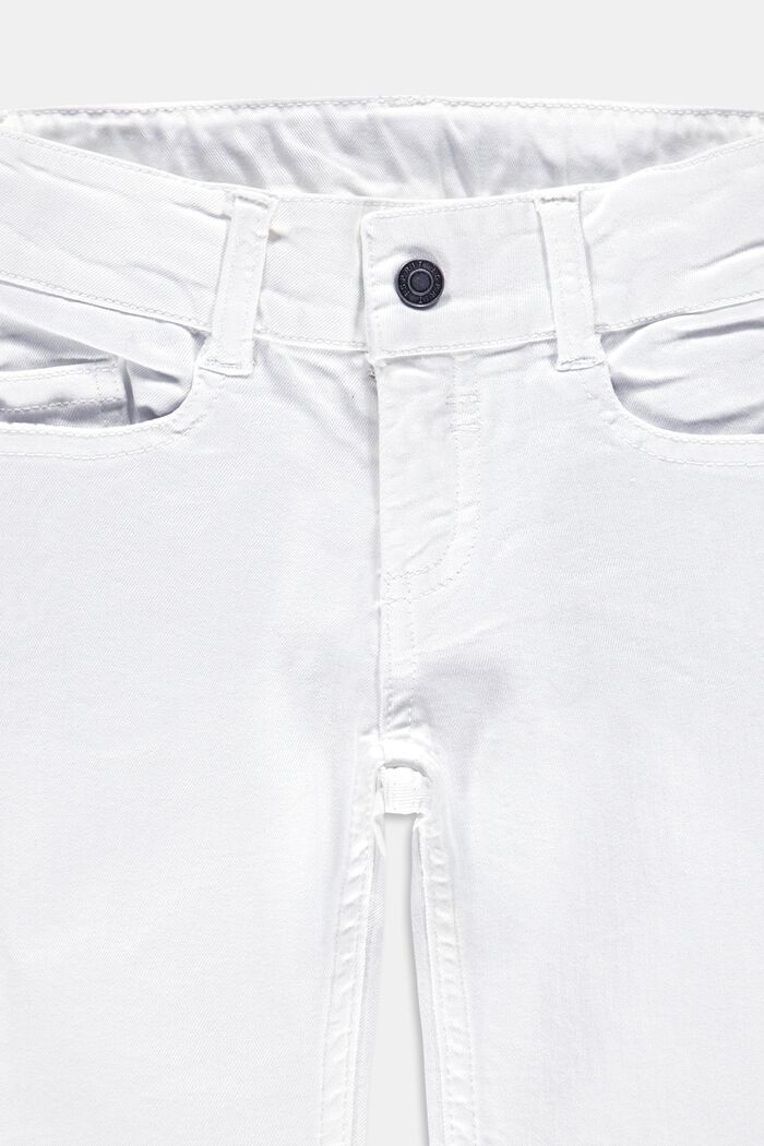 Kalhoty v délce capri, s nastavitelným pasem, WHITE, detail image number 2