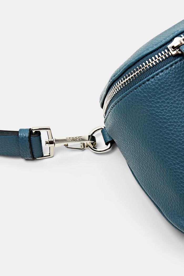 Crossbody kabelka z veganské usně, PETROL BLUE, detail image number 2