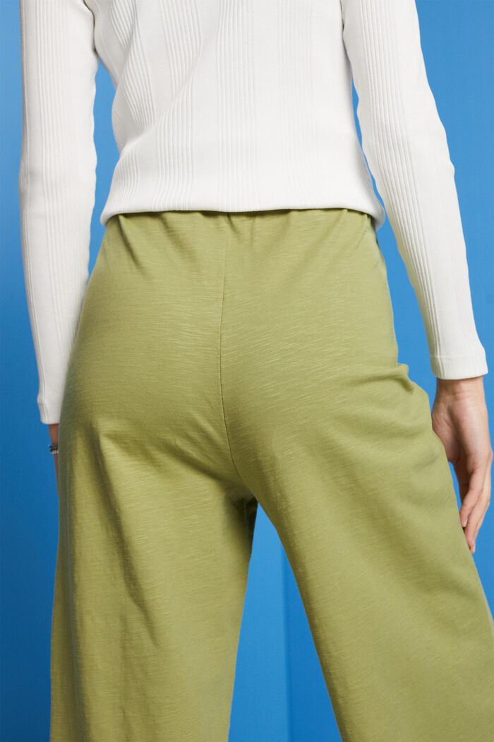Žerzejová kalhotová sukně, 100% bavlna, PISTACHIO GREEN, detail image number 4