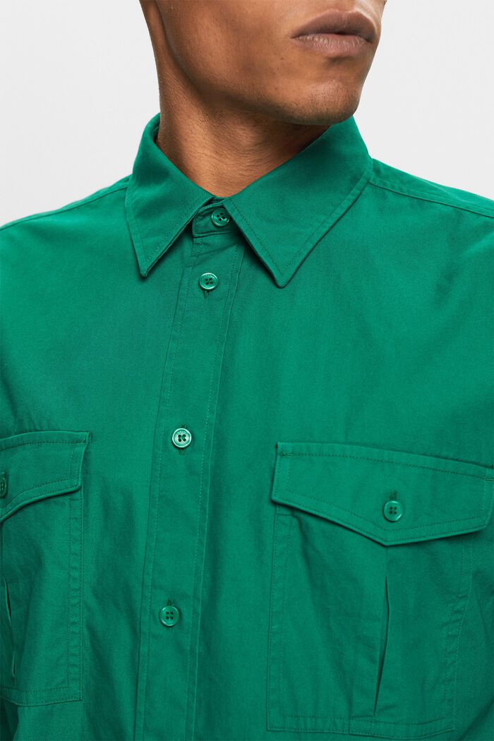 Utility košile z bavlny, DARK GREEN, detail image number 2