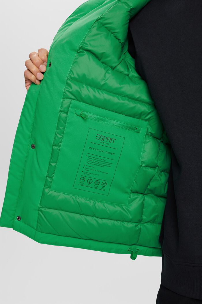 Péřový kabát s kapucí, GREEN, detail image number 3