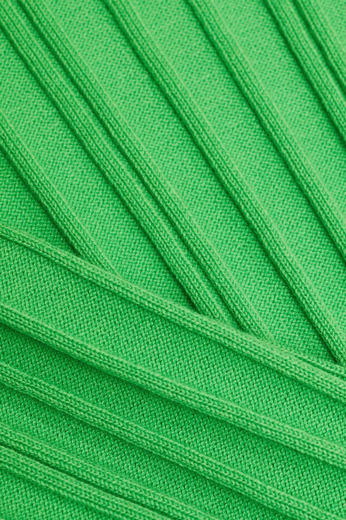 Žebrový svetřík s krátkým rukávem, GREEN, detail image number 5
